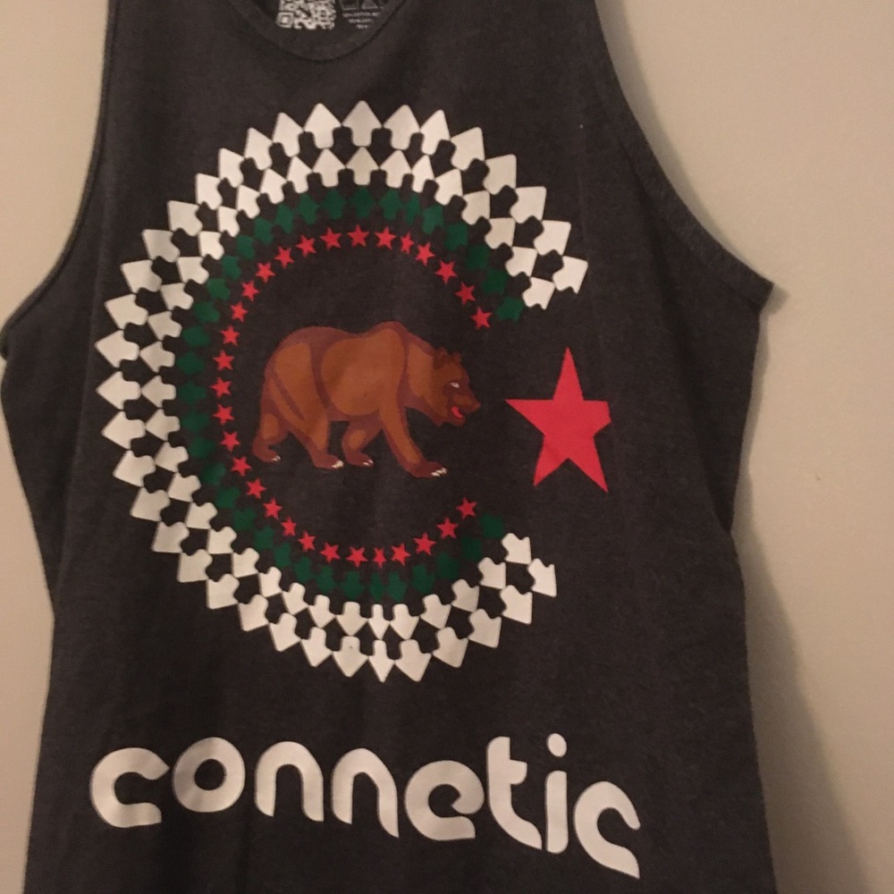 Men’s Muscle tank top Cali state flag